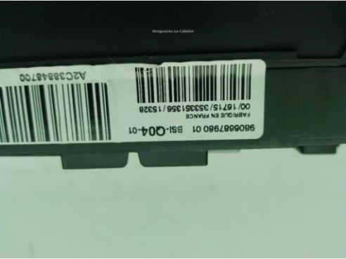 6545KF, 9806687980 CAJA FUSIBLES INTERIOR (BSI) CITROEN C4 II (B7)|Desguaces La Cabaña