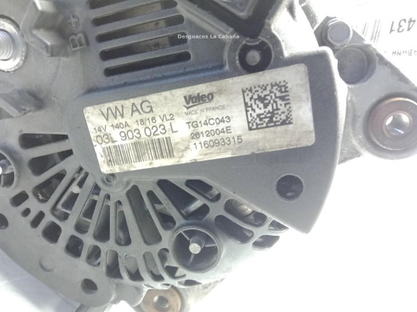 03L903023L ALTERNADOR VW PASSAT (3G2) |Desguaces La Cabaña