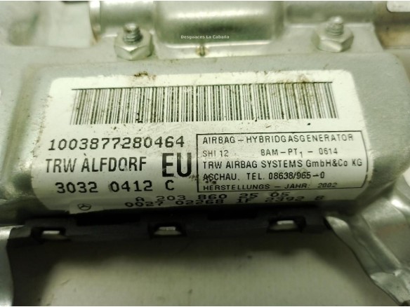 A2038602505 AIRBAG PUERTA LAT DEL IZQ MERCEDES BENZ CLASE S (W220)|Desguaces La Cabaña