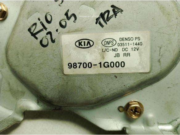 MOTOR LIMPIAPARABRISAS TRA KIA RIO Sedán (DC_)|Desguaces La Cabaña