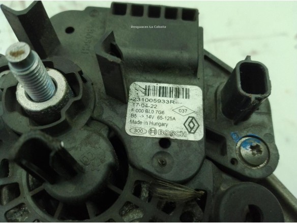 231005933R ALTERNADOR DACIA LODGY|Desguaces La Cabaña
