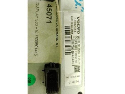 7609501415, DISPLAY VOLVO S60 II (134)|Desguaces La Cabaña