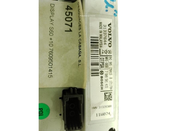 7609501415, DISPLAY VOLVO S60 II (134)|Desguaces La Cabaña