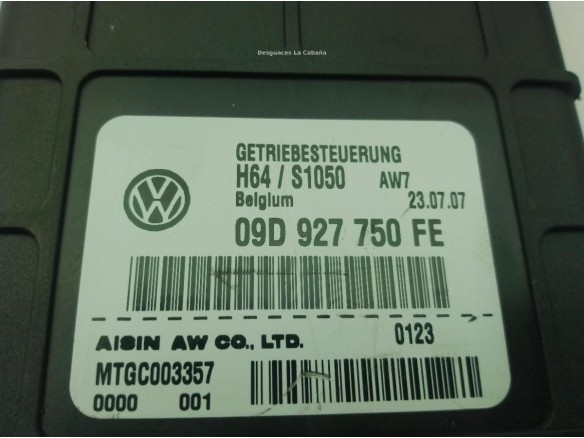 09D927750FE MODULO ELECTRONICO AUDI Q7 (4LB)|Desguaces La Cabaña