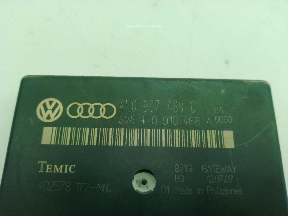 4L0907468C MODULO ELECTRONICO AUDI Q7 (4LB)|Desguaces La Cabaña