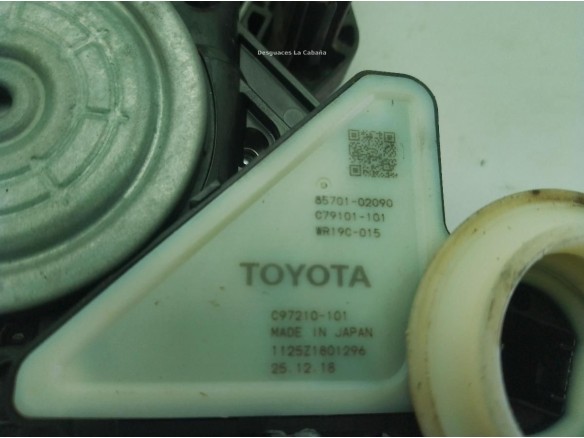 6981012781 ELEVALUNAS PUERTA LAT DEL DER TOYOTA COROLLA Ranchera familiar (_E21_)|Desguaces La Cabaña