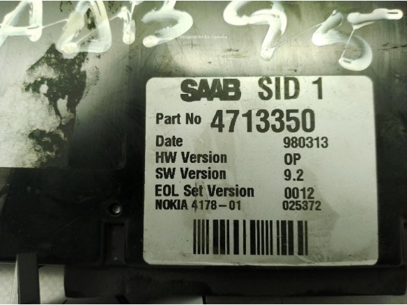 4713350, DISPLAY SAAB 9-5 (YS3E)|Desguaces La Cabaña