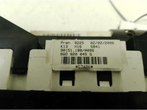 6Q0820045G, MANDO CALEFACCION VW POLO (9N_)|Desguaces La Cabaña