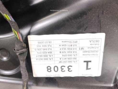7L0839461D ELEVALUNAS PUERTA LAT TRA IZQ VW TOUAREG (7LA, 7L6, 7L7)|Desguaces La Cabaña