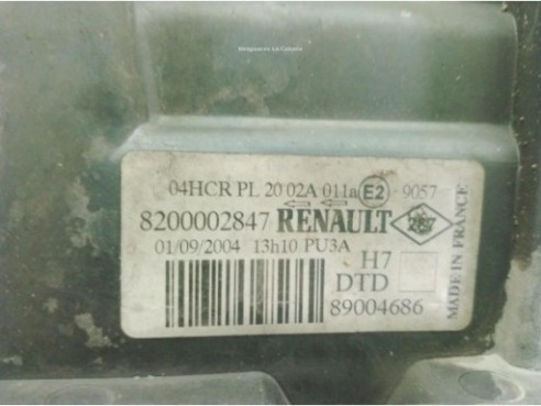 7701048931, 8200002847 FARO DERECHO RENAULT LAGUNA II (BG0/1_)|Desguaces La Cabaña