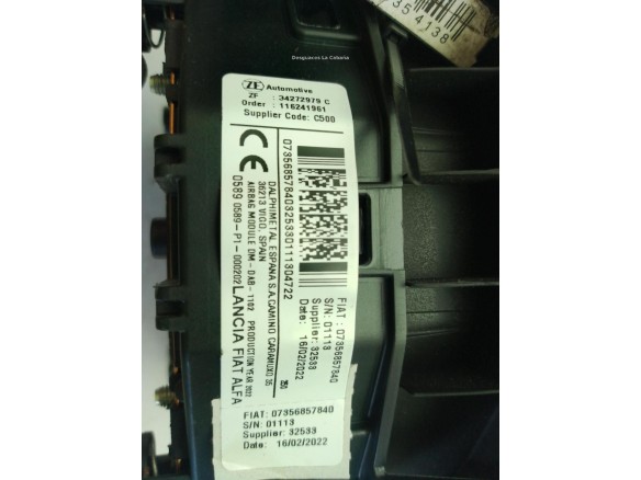 1671044080, 07356857840 AIRBAG IZQ CITROEN JUMPER Furgón|Desguaces La Cabaña