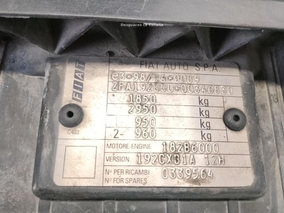 0000046762520 FRENTE FIAT STILO Multi Wagon (192_)|Desguaces La Cabaña