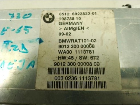 6512692282201 CENTRALITA MOTOR BMW 7 (E65, E66, E67)|Desguaces La Cabaña