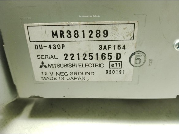MR381289, DISPLAY MITSUBISHI SPACE STAR Limusina (DG_A)|Desguaces La Cabaña