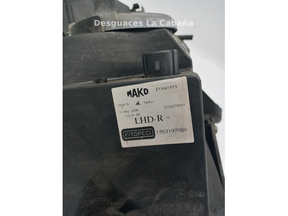 45560393 FARO DERECHO CITROEN NEMO Furgón (AA_) |Desguaces La Cabaña