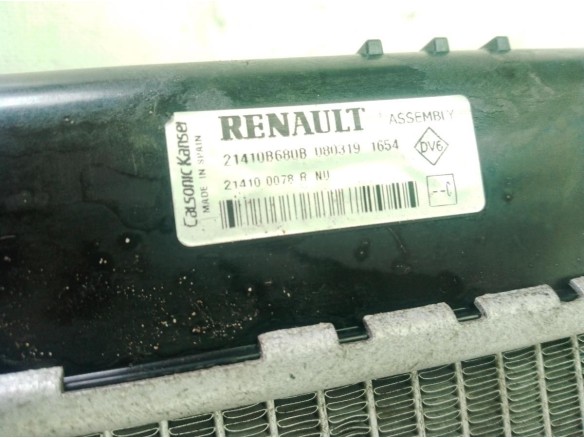 214100078R RADIADOR AGUA RENAULT CAPTUR (J5_, H5_)|Desguaces La Cabaña