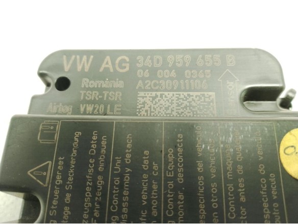 34D959655B CENTRALITA AIRBAG SEAT TOLEDO IV (KG3)|Desguaces La Cabaña