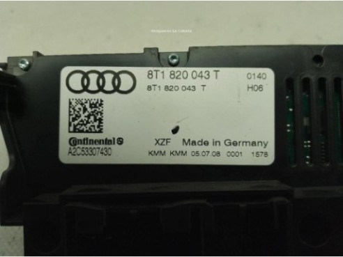 8T1820043T MANDO CLIMA AUDI A4 (8K2, B8)|Desguaces La Cabaña
