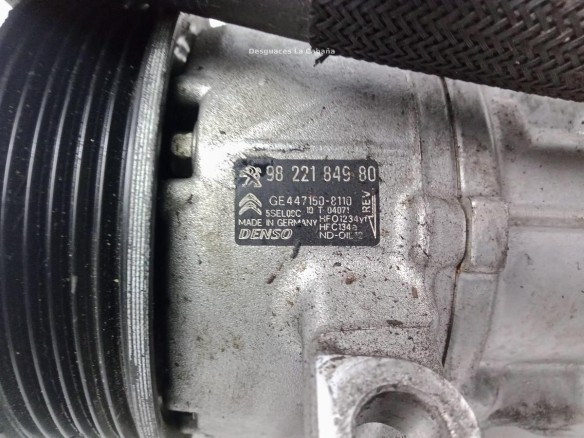 9822184980, COMPRESOR AA PEUGEOT 208|Desguaces La Cabaña