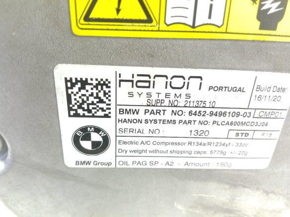 64529496109 COMPRESOR AA BMW X1 (F48)|Desguaces La Cabaña