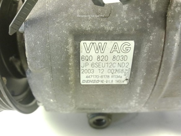 6Q0820803D COMPRESOR AA SEAT IBIZA III (6L1)|Desguaces La Cabaña