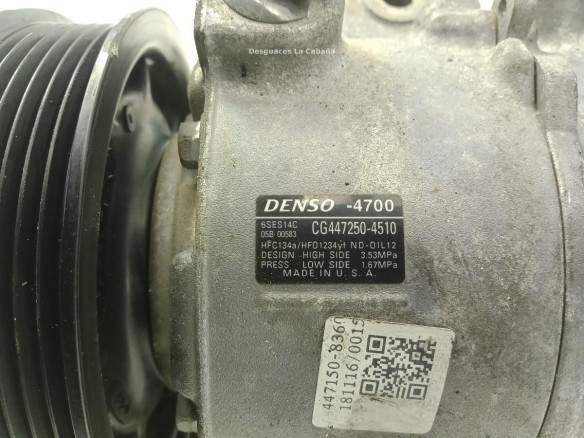 4472504510 COMPRESOR AA KIA OPTIMA Sportswagon (JF)|Desguaces La Cabaña
