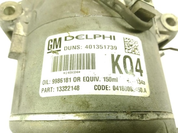 13322148 COMPRESOR AA OPEL ZAFIRA B (A05)|Desguaces La Cabaña