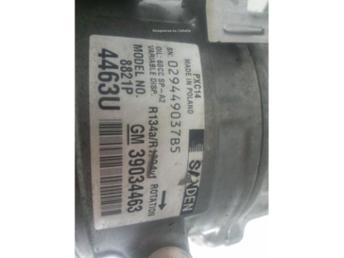 39034463 COMPRESOR AA OPEL ASTRA K (B16)|Desguaces La Cabaña