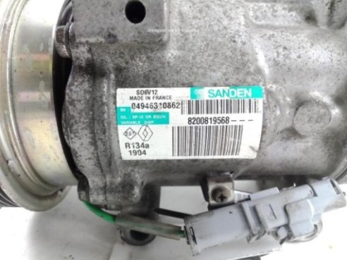 8200819568 COMPRESOR AA RENAULT CLIO III (BR0/1, CR0/1)|Desguaces La Cabaña