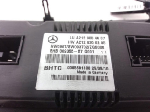 A2129004607 MANDO CLIMA MERCEDES BENZ CLASE E (W212) |Desguaces La Cabaña