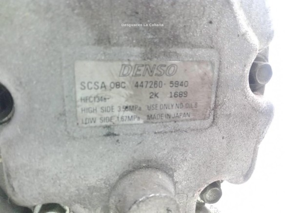 447265940 COMPRESOR AA SUBARU LEGACY IV (BL)|Desguaces La Cabaña