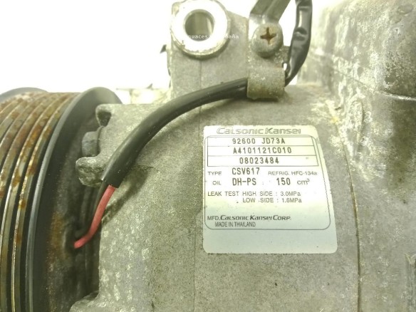 92600JD73A COMPRESOR AA NISSAN QASHQAI / QASHQAI +2 I (J10, JJ10)|Desguaces La Cabaña
