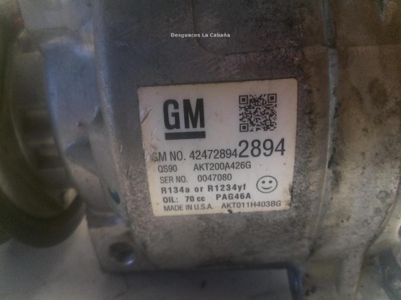 42472894 COMPRESOR AA OPEL MOKKA / MOKKA X (J13)|Desguaces La Cabaña