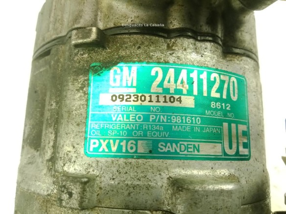 24411270 COMPRESOR AA OPEL VECTRA C (Z02)|Desguaces La Cabaña