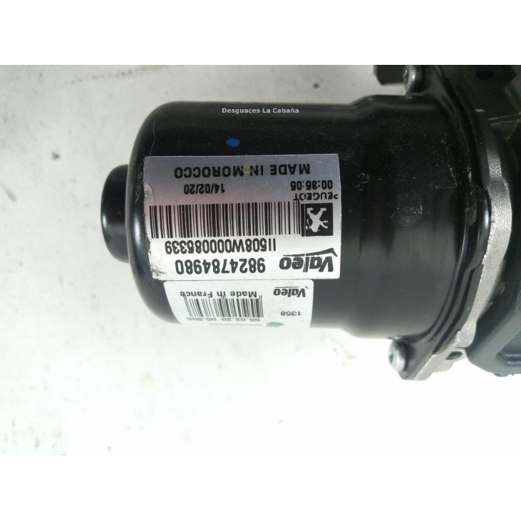 9824784980 MOTOR LIMPIAPARABRISAS DEL PEUGEOT 2008 II |Desguaces La Cabaña