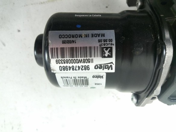 9824784980 MOTOR LIMPIAPARABRISAS DEL PEUGEOT 2008 II |Desguaces La Cabaña