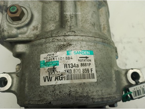 1K0820808F COMPRESOR AA SKODA OCTAVIA II (1Z3)|Desguaces La Cabaña