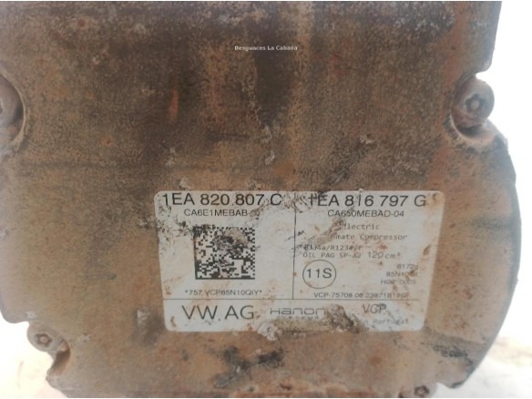 1EA820807C COMPRESOR AA AUDI Q4 Sportback (F4N)|Desguaces La Cabaña