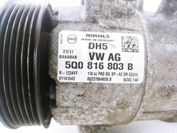 5Q0816803B COMPRESOR AA VW PASSAT (3G2)|Desguaces La Cabaña