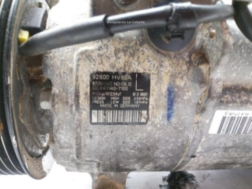 92600HV80A GE4471407100 COMPRESOR AA NISSAN QASHQAI II Todo terreno, cerrada (J11, J11_)|Desguaces La Cabaña