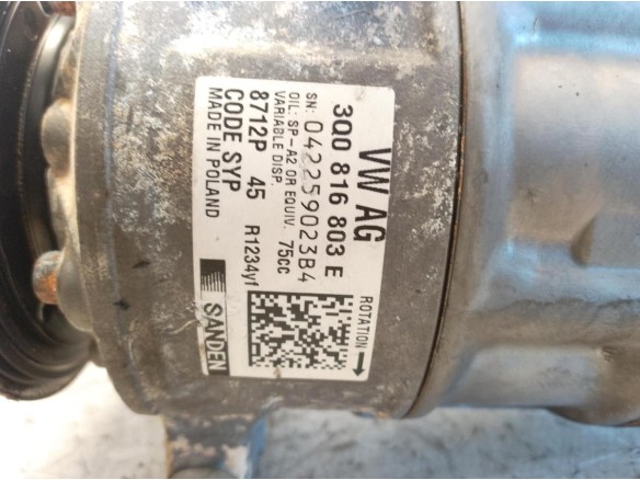 3Q0816803E COMPRESOR AA VW POLO (AW1, BZ1)|Desguaces La Cabaña