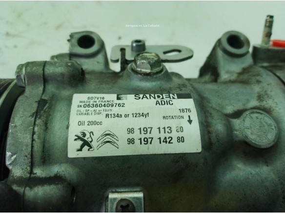 9819711380 COMPRESOR AA CITROEN JUMPER Furgón|Desguaces La Cabaña