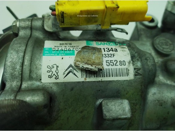  9660555280 COMPRESOR AA CITROEN C5 III (RD_)|Desguaces La Cabaña