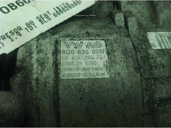 6Q0820808F COMPRESOR AA SEAT IBIZA IV (6J5, 6P1)|Desguaces La Cabaña