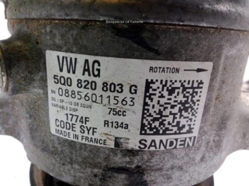 5Q0820803G, COMPRESOR AA VW POLO (6R1, 6C1)|Desguaces La Cabaña