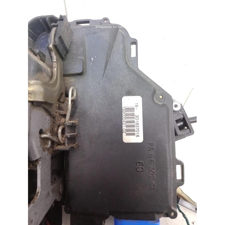 3D1837016 CERRADURA PUERTA LAT DEL DER SEAT LEON (1P1) |Desguaces La Cabaña