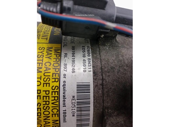 ED510, COMPRESOR AA NISSAN ALMERA II (N16)|Desguaces La Cabaña
