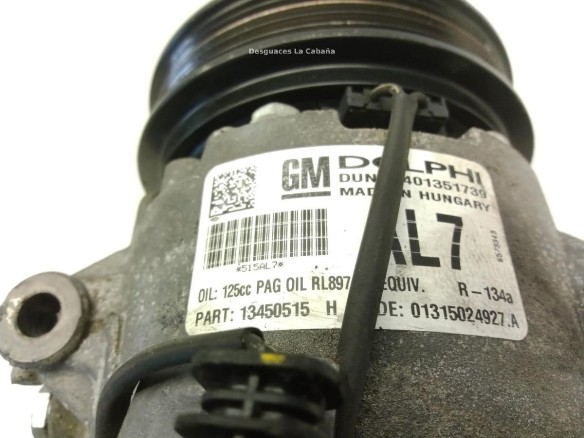 401351739 COMPRESOR AA OPEL ASTRA J (P10)|Desguaces La Cabaña