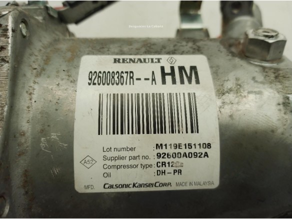 926008367R COMPRESOR AA DACIA DOKKER|Desguaces La Cabaña
