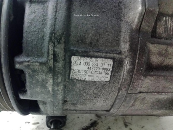 A0002343111, COMPRESOR AA MERCEDES BENZ SPRINTER 2-t Furgón (901, 902)|Desguaces La Cabaña